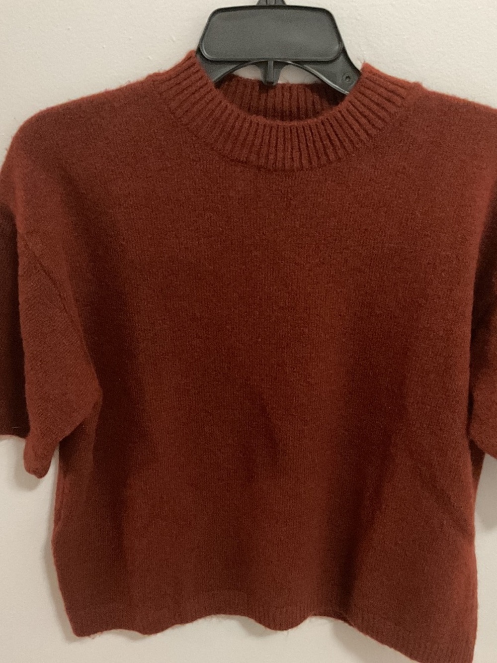 NWT Mango SS Burnt Orange Crewneck Sweater,Small